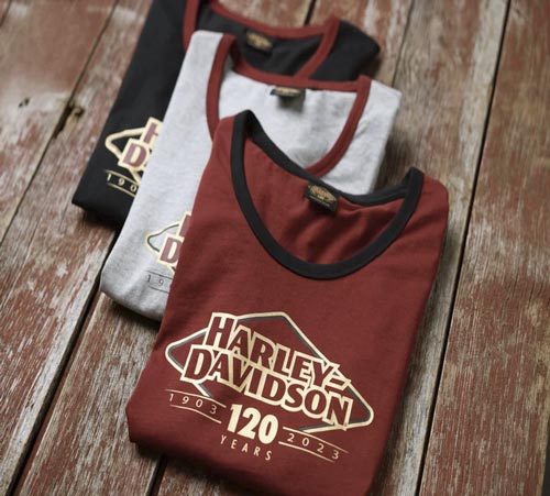 t-shirt Harley-Davidson 120° anniversary
